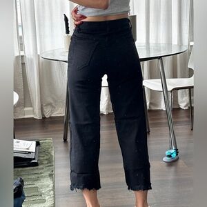 Reformation Denim Stretch Flood Jean Black Size 24